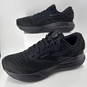 Brooks Adrenaline GTS 24 Running Shoes Triple Black Women 9.5 D Wide 1204261D020